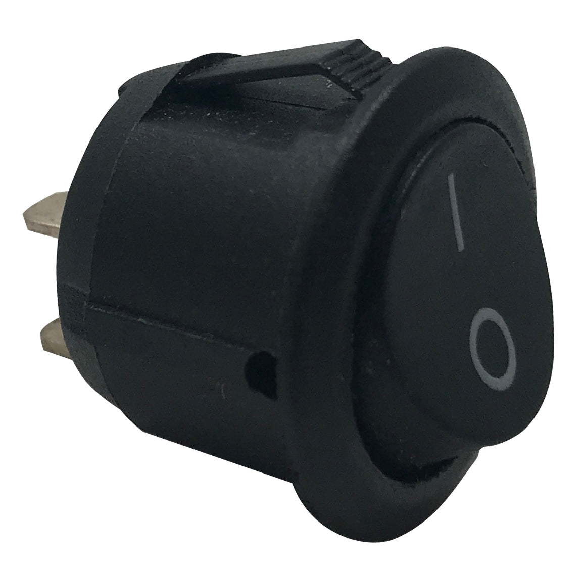 Black Non-Illuminated On Off Round Rocker Switches 12V 20A SPST - Car ...