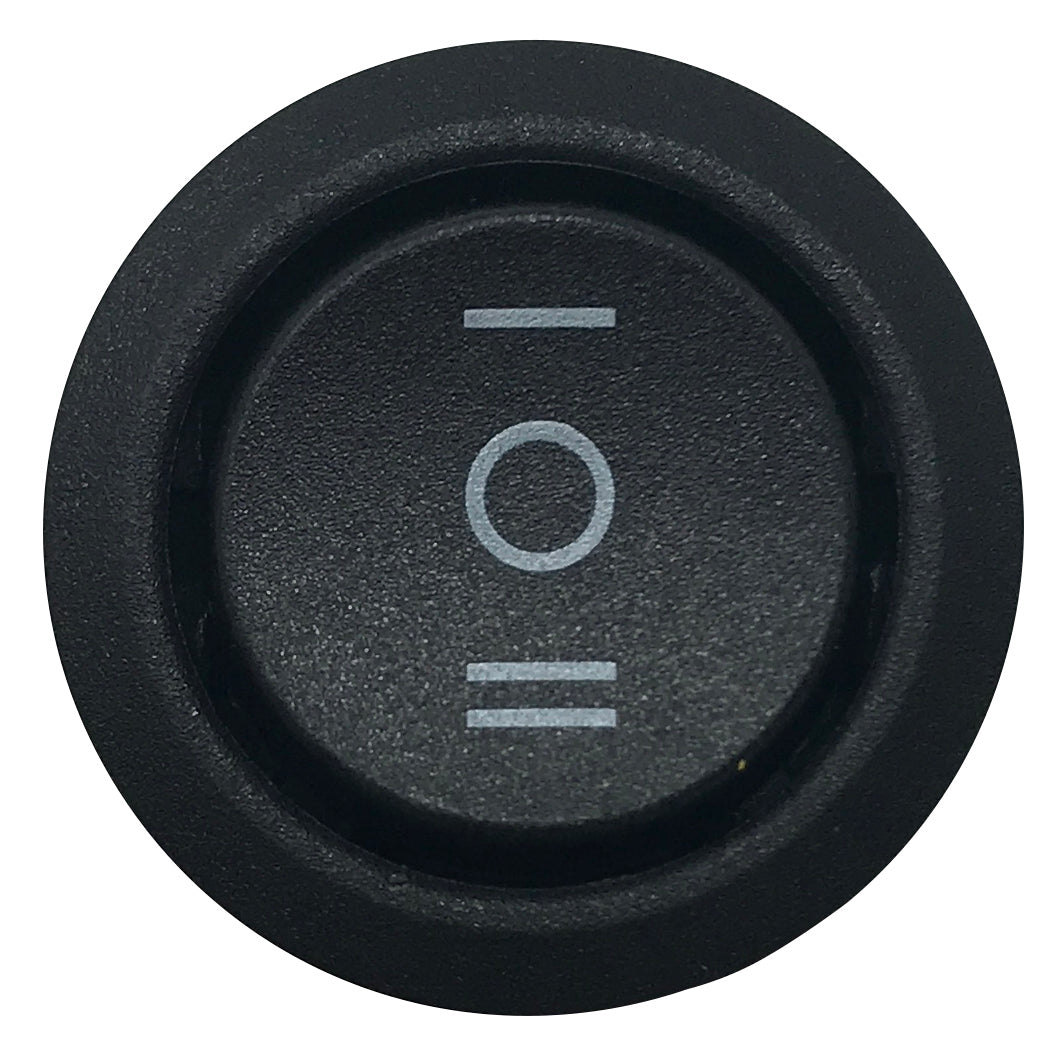 Round Rocker Switch Latching ON / OFF / ON - 20 Amps @ 12 Volt