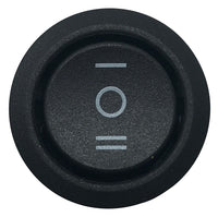 Round Rocker Switch Latching ON / OFF / ON - 20 Amps @ 12 Volt