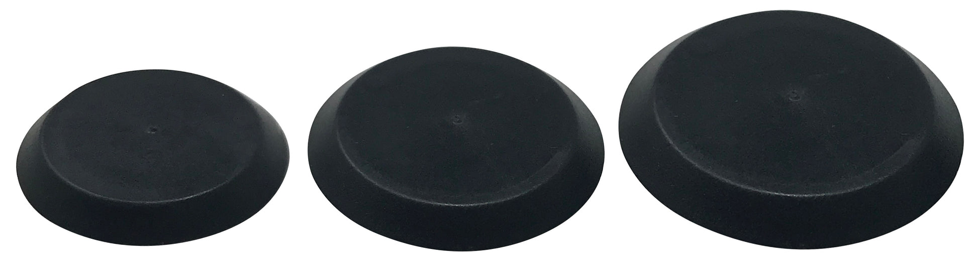 75 Piece Black Flush Plug Mount - 3/4" 7/8" & 1" Hole
