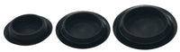 75 Piece Black Flush Plug Mount - 3/4" 7/8" & 1" Hole