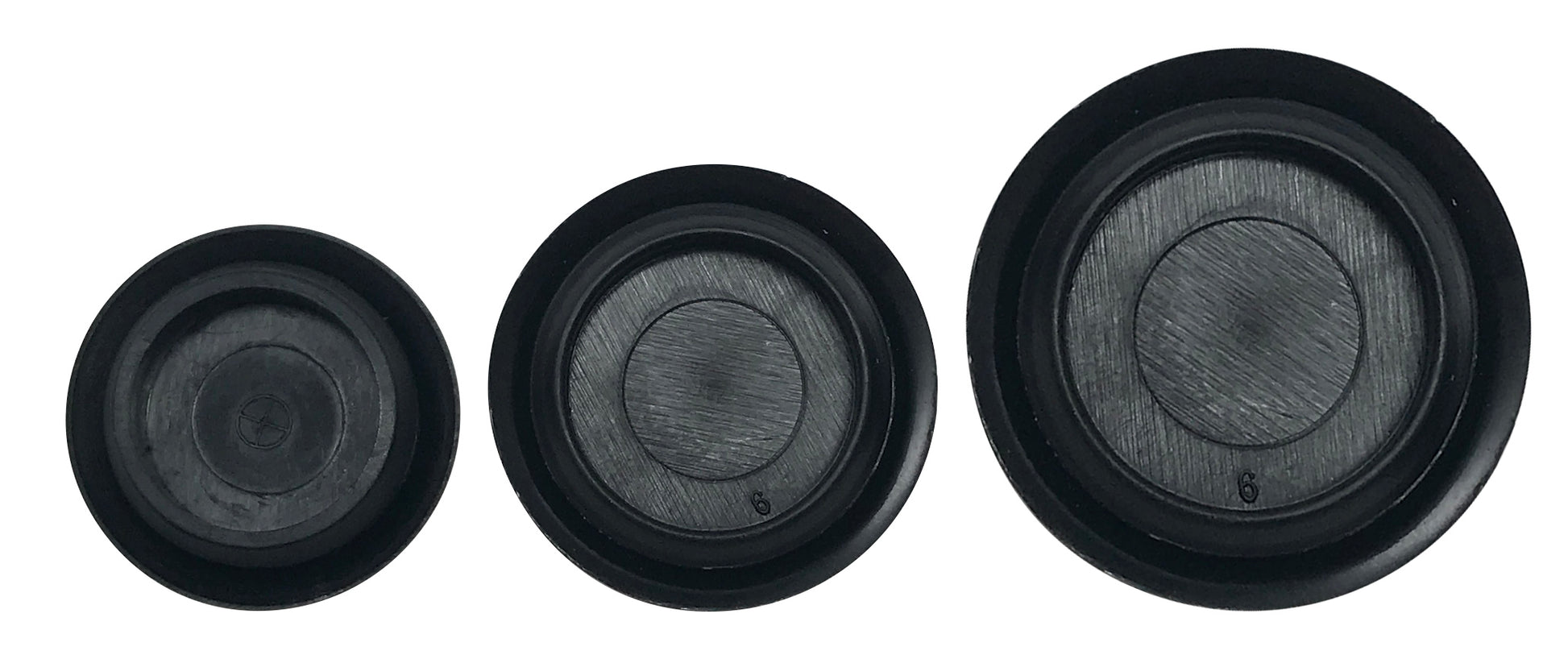 75 Piece Black Flush Plug Mount - 3/4" 7/8" & 1" Hole