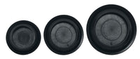 75 Piece Black Flush Plug Mount - 3/4" 7/8" & 1" Hole