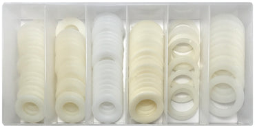 100 Piece Nylon Oil Drain Plug Gasket Assortment Kit
