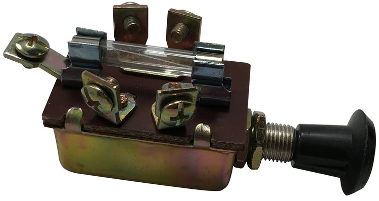 thumbnail image 2 of Classic Car 12V Push Pull Headlight Switch – 3 Position (Off-On-On) With Silver Finish 2 of 6
