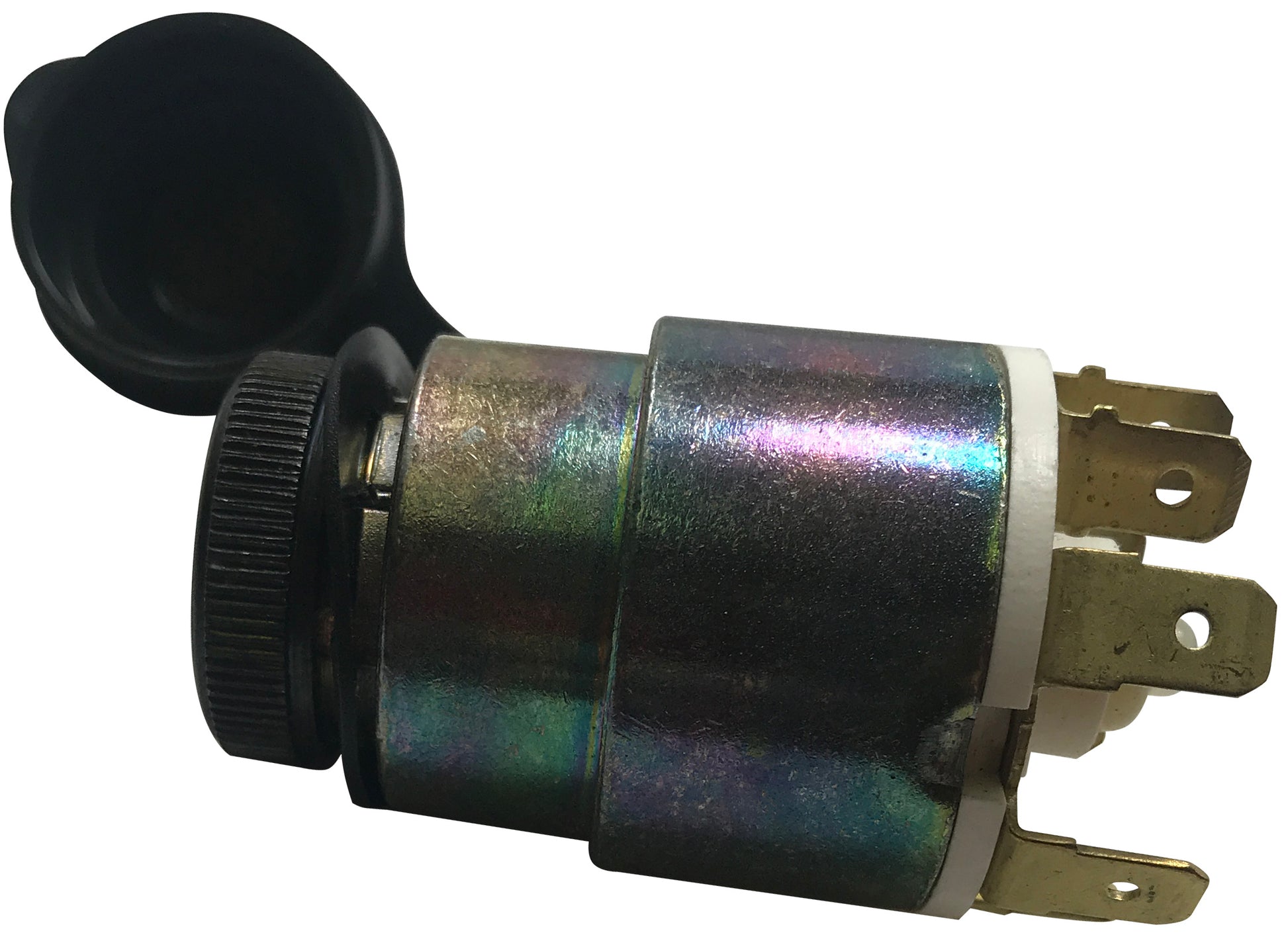 Universal Ignition Starter Barrel Switch 12V Waterproof Cover 4 Pos. & 2 Keys UK