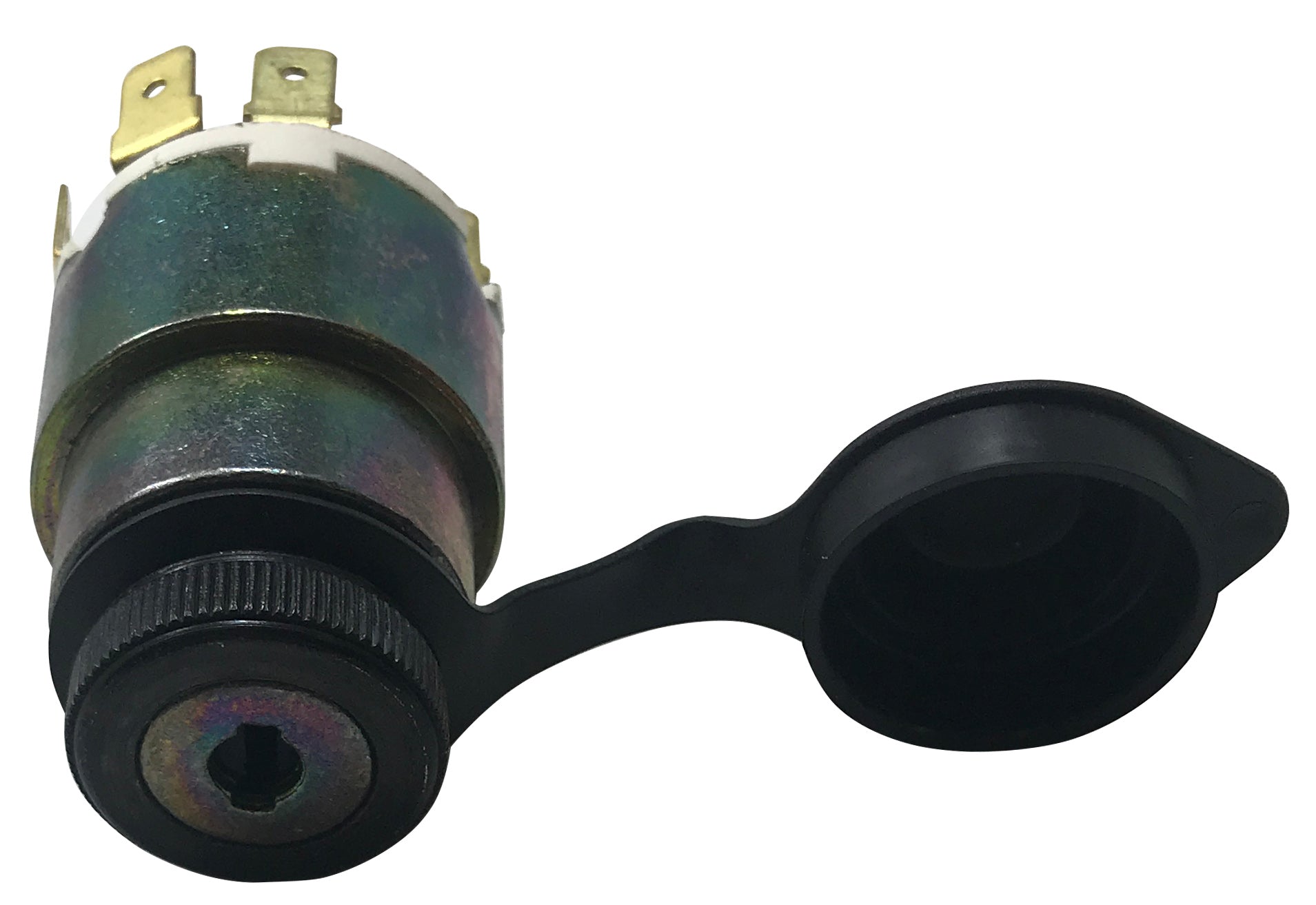 Universal Ignition Starter Barrel Switch 12V Waterproof Cover 4 Pos. & 2 Keys UK