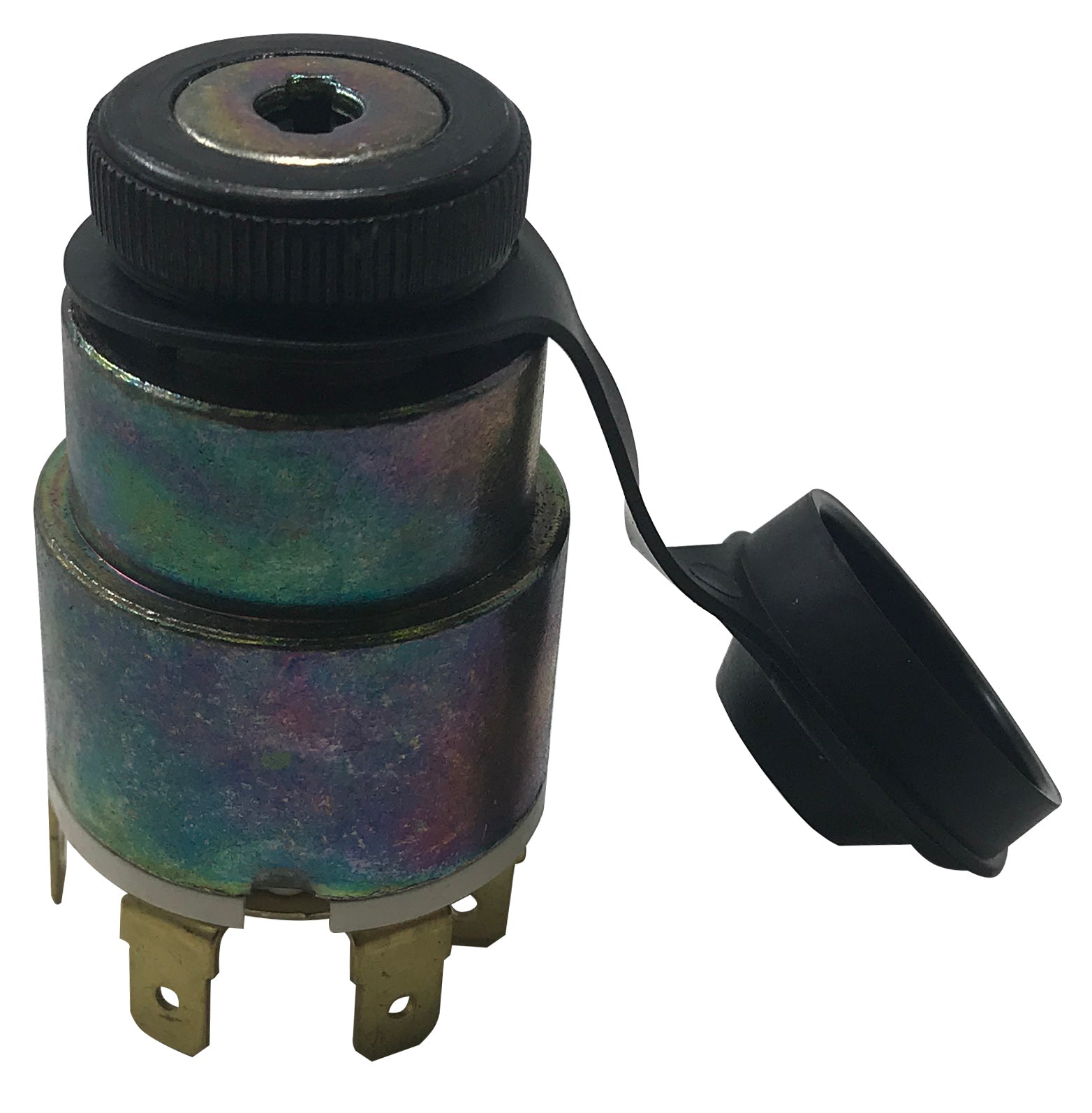 Universal Ignition Starter Barrel Switch 12V Waterproof Cover 4 Pos. & 2 Keys UK