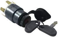 Universal Ignition Starter Barrel Switch 12V Waterproof Cover 4 Pos. & 2 Keys UK