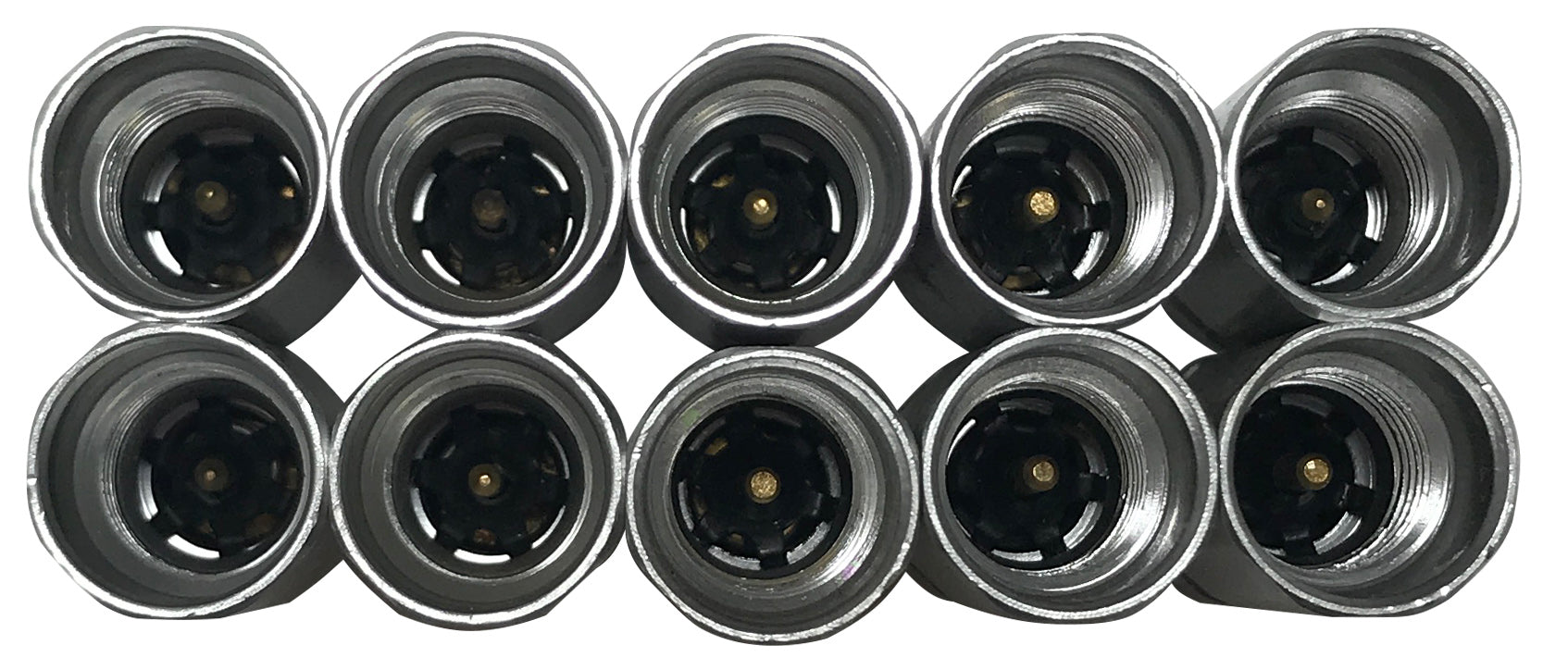 10 Piece OE Style Low Side Port Adapter R-134a A/C Service Valve Fittings