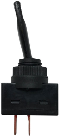 Universal Black Plastic ON / OFF Toggle Switch SPST - 12 Volt @ 10 Amps
