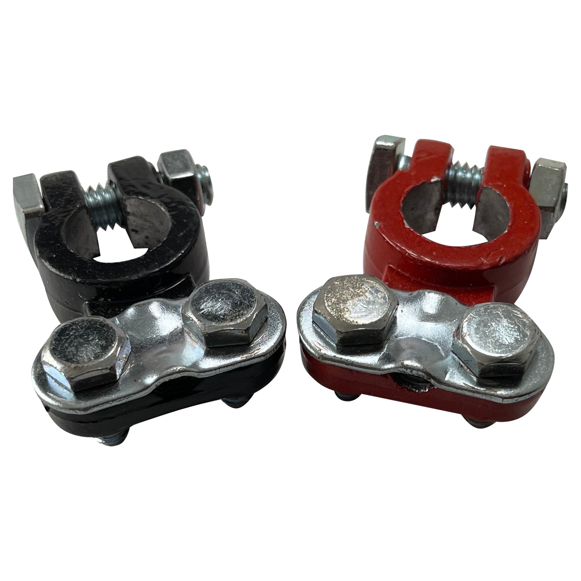 Auto Post Terminal Red & Black Heavy-Duty Top Post Epoxy Coated Terminals Set – Sherco ...