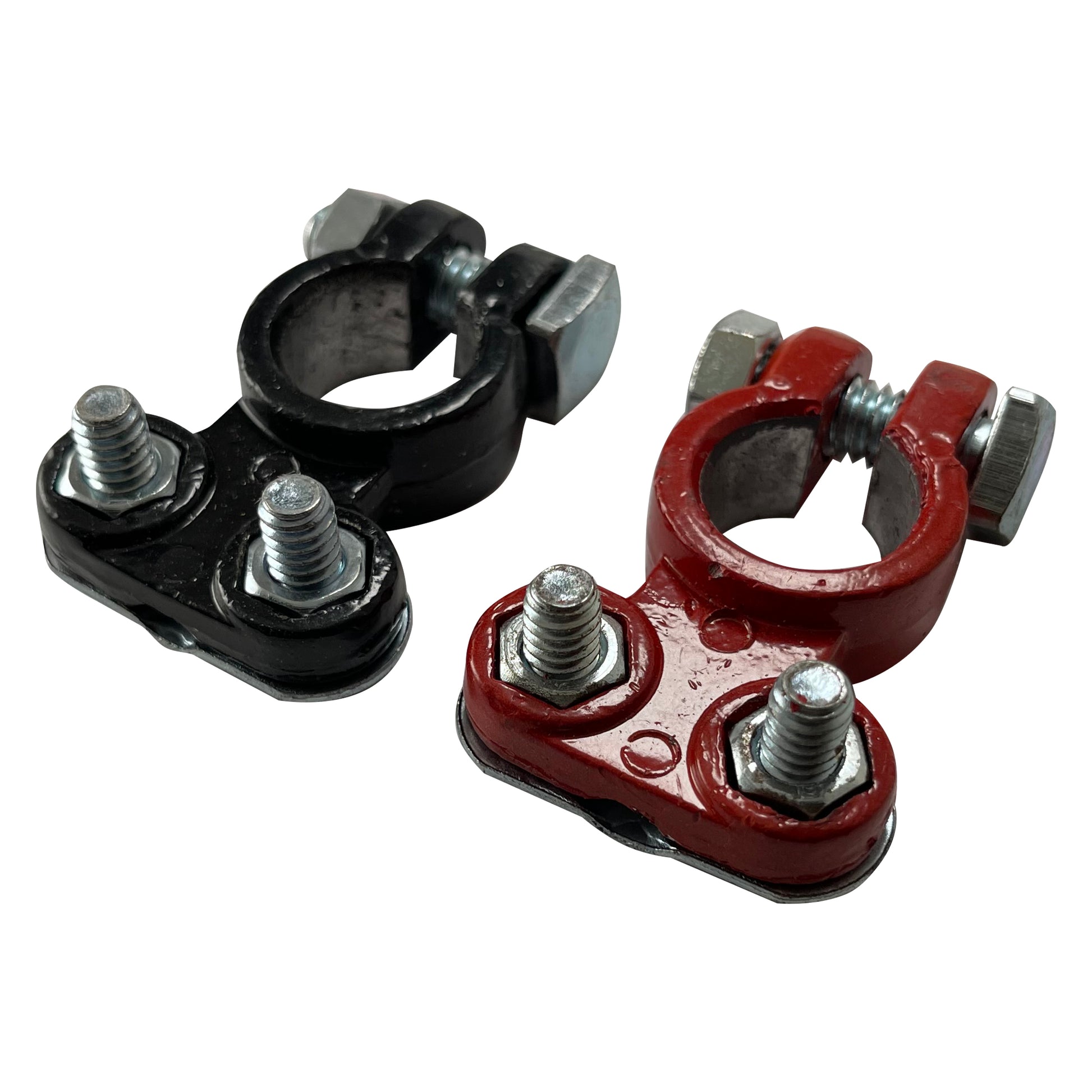 Auto Post Terminal Red & Black Heavy-Duty Top Post Epoxy Coated Terminals Set – Sherco ...
