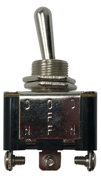 Heavy Duty Flash/Off/Flash Metal Toggle Switch Momentary ON / OFF / MOM ON - 25 Amp @ 12 Volt