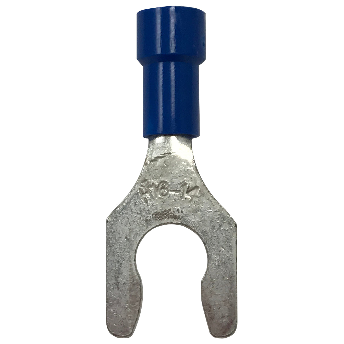 Vinyl Insulated Blue Spring Spade Terminal 16-14 Gauge #10 Stud Connec ...