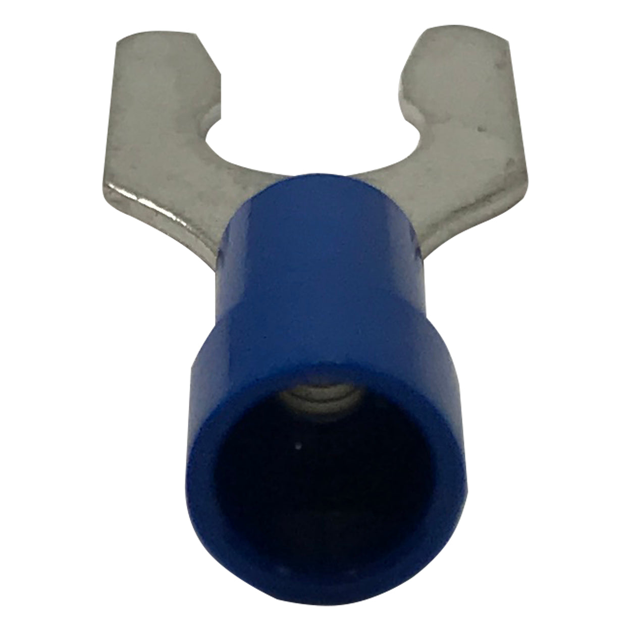 Vinyl Insulated Blue Spring Spade Terminal 16-14 Gauge #10 Stud Connec ...