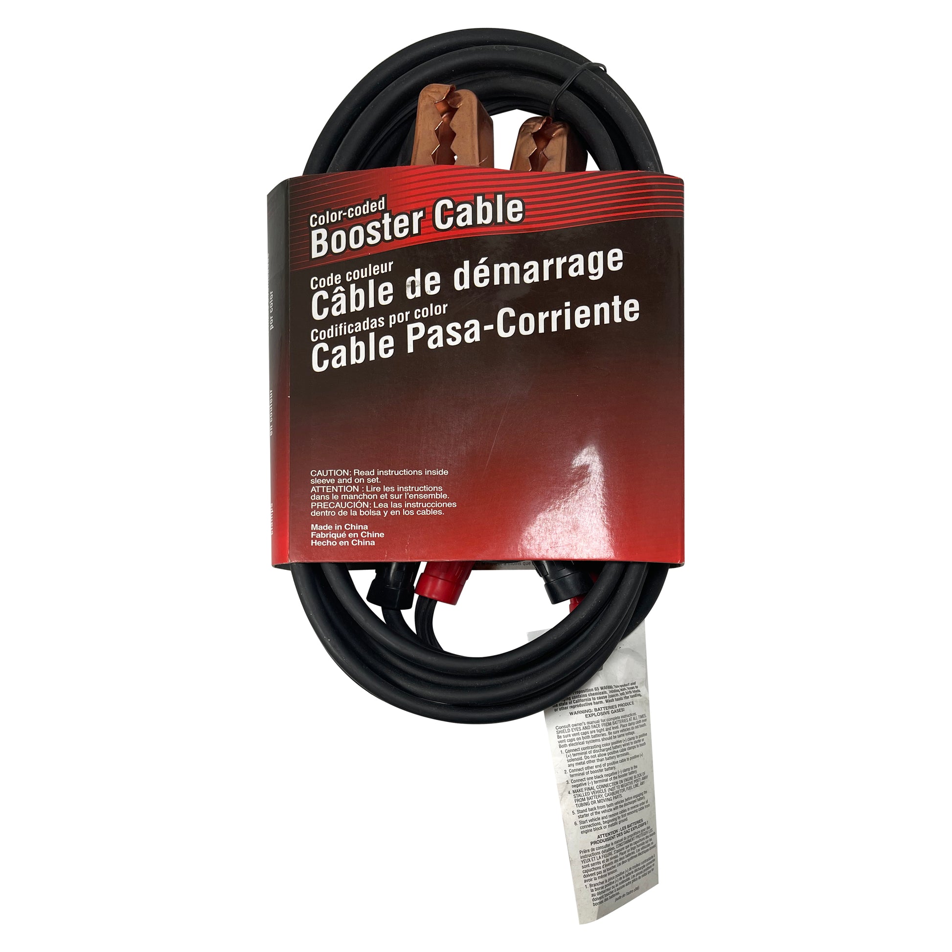Deka 10 Gauge x 12 FT Copper Booster Jumper Cables Clamp for Car Battery