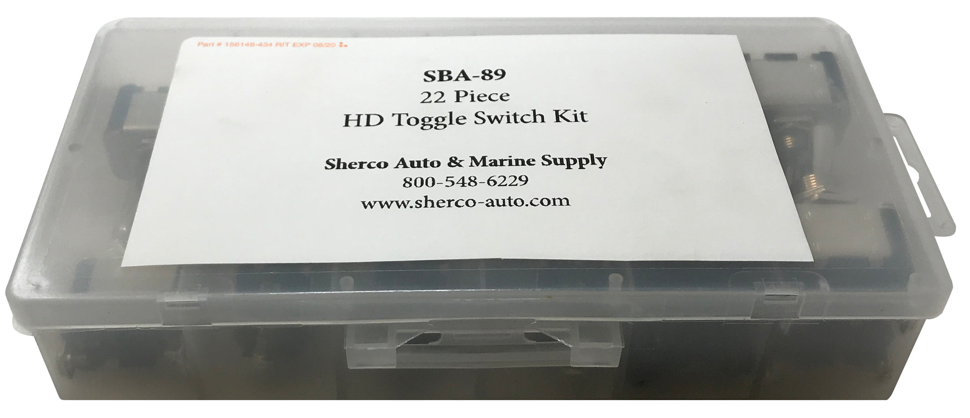 22 Piece Heavy Duty Metal Toggle Switch & Waterproof Cover Assortment Kit - 10 Amps @ 12 Volt