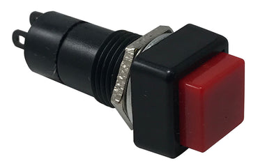 OFF/ ON SPST Square Red Momentary Push Button Switches 2 pin