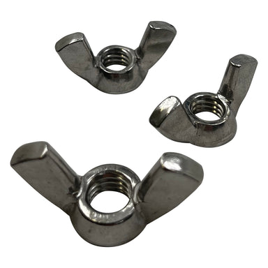 Stainless Steel Battery Wing Nuts Stud Terminals (1) 3/8