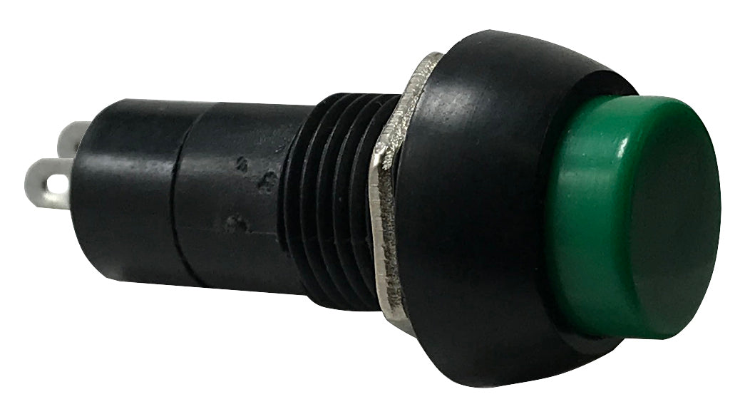 OFF/ ON SPST GREEN ROUND Momentary Push Button Switches 2 pin