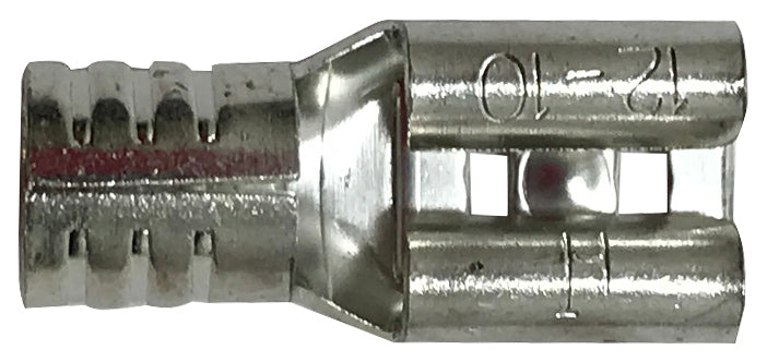 Non-Insulated Female Quick Disconnect 8 Gauge .250 Tab - 100 Pack
