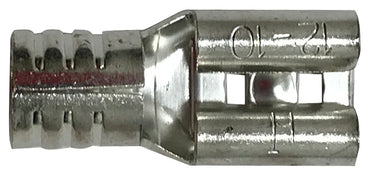 Non-Insulated Female Quick Disconnect 8 Gauge .250 Tab - 100 Pack