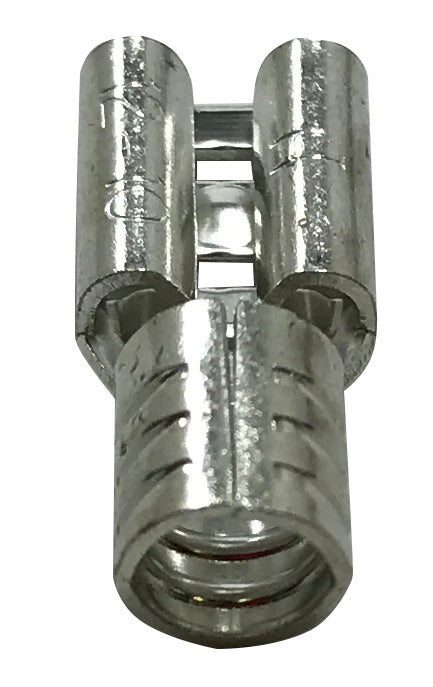 Non-Insulated Female Quick Disconnect 8 Gauge .250 Tab - 100 Pack