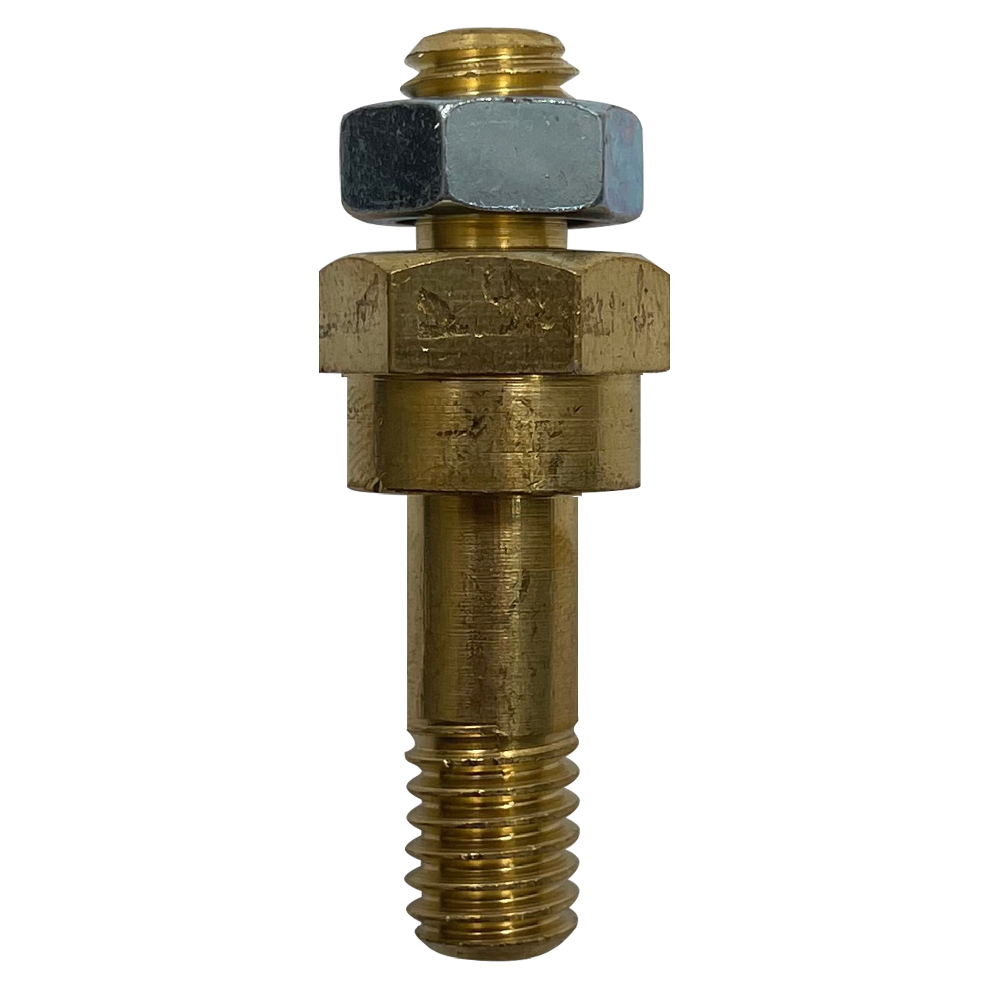 Brass Side Mount Battery Bolt Extender for Dual Cable Connection