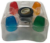 (5) Illuminating Toggle Switch 4-IN-1 Lens Kit 12V 20A - Red Yellow Blue Green