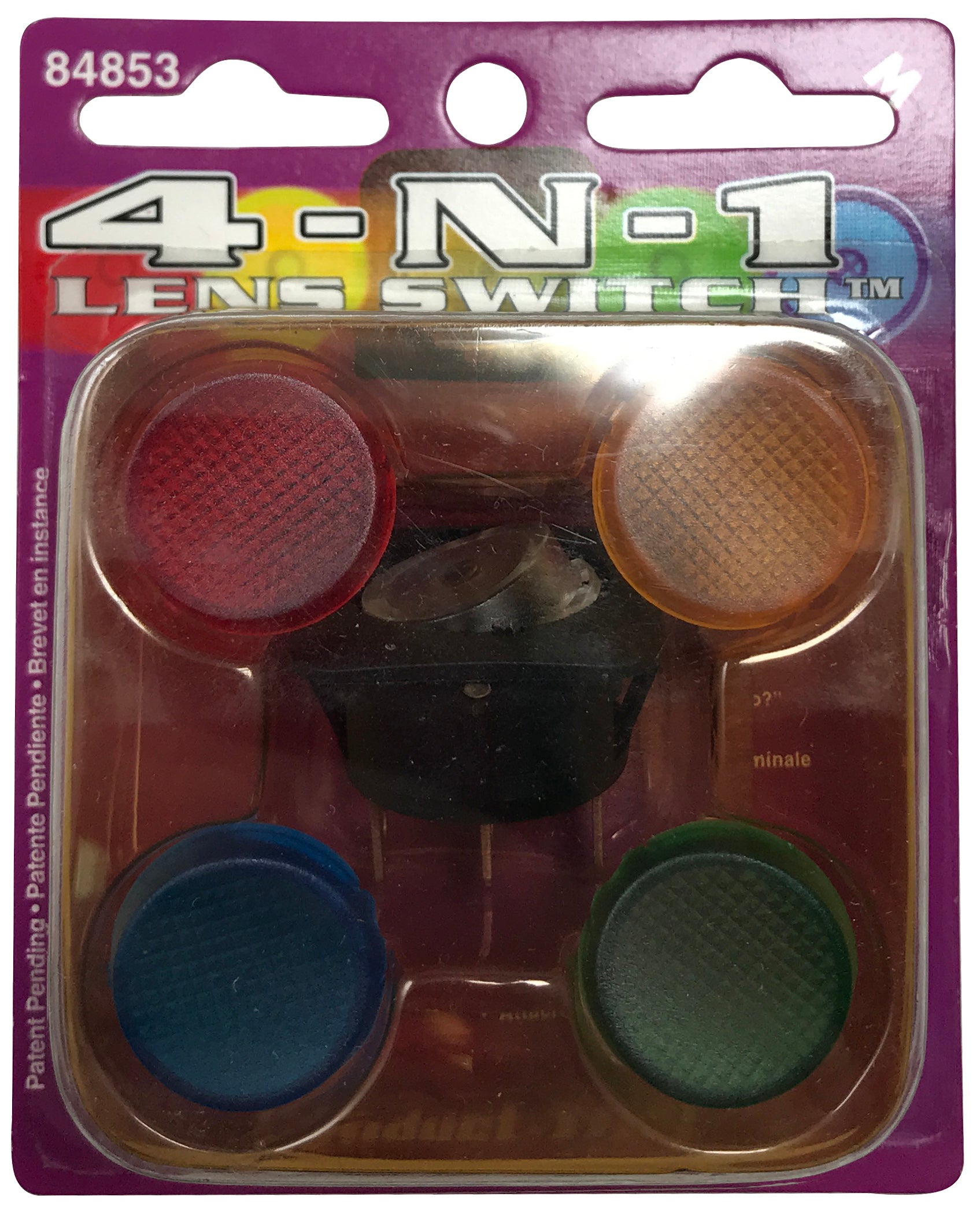 (5) Illuminating Rocker Switch 4-IN-1 Lens Kit 12V 20A - Red Yellow Blue Green