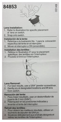 Illuminating Rocker Switch ON / OFF SPST 20A @ 12V W/ Replaceable Lens - Green Amber Blue Red
