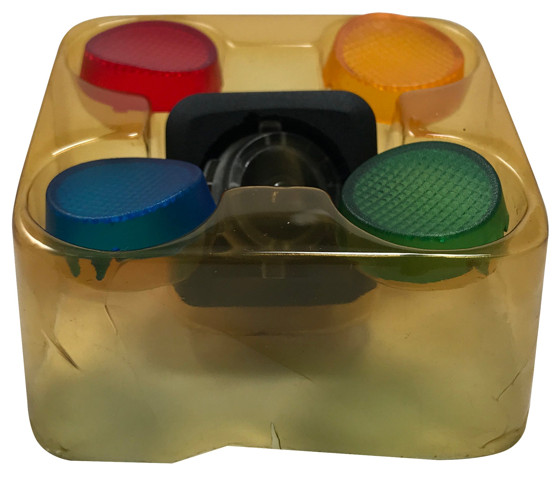 (5) Illuminating Rocker Switch 4-IN-1 Lens Kit 12V 20A - Red Yellow Blue Green