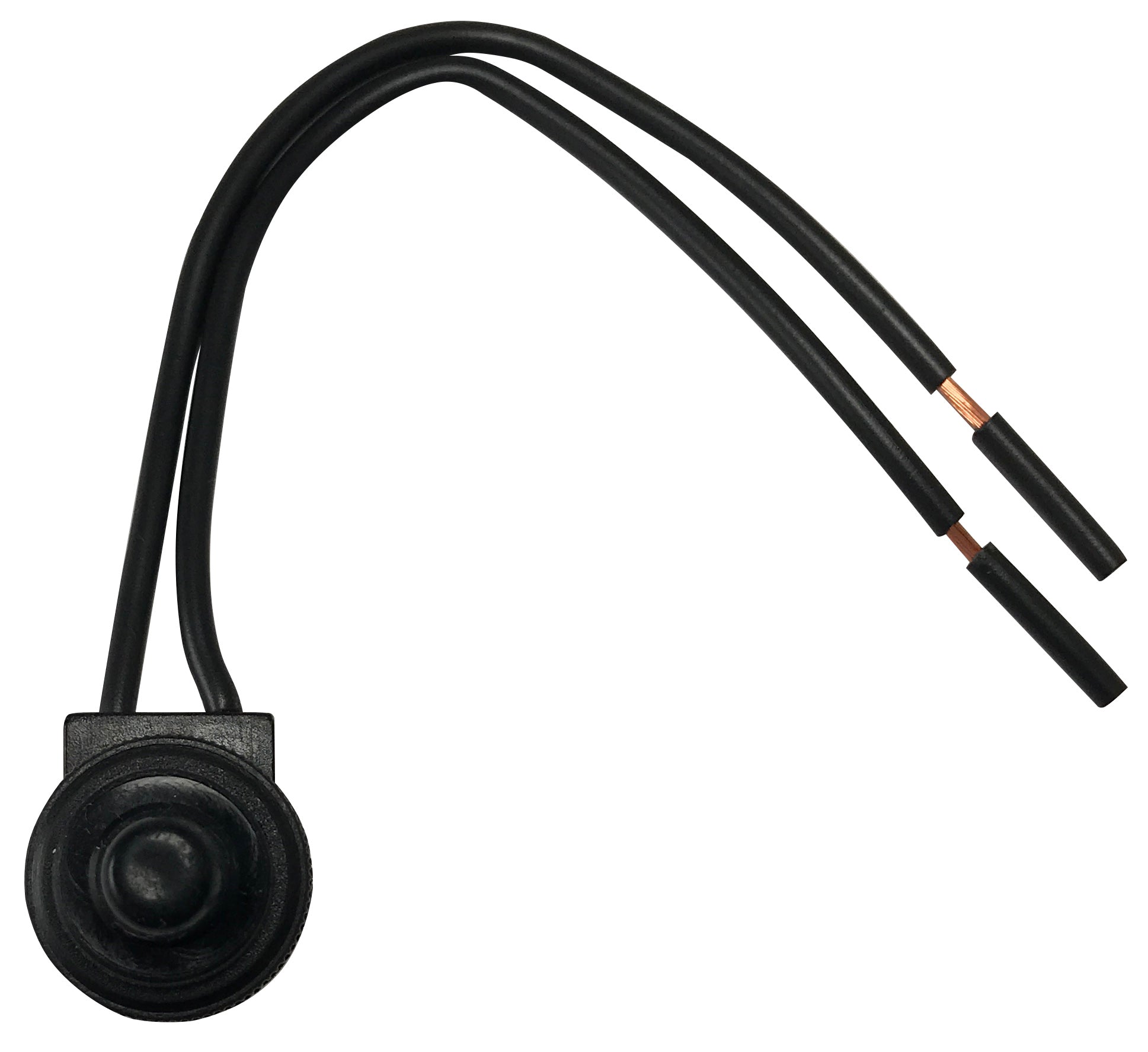 Waterproof Mini Black Push Button Switch 6A 125VAC SPST Ul Listed