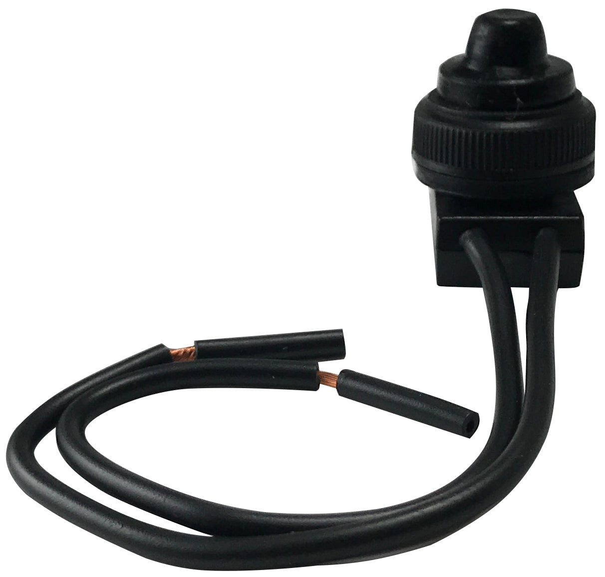 Waterproof Mini Black Push Button Switch 6A 125VAC SPST Ul Listed
