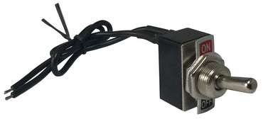 Mini Metal Toggle Switch Standard ON / OFF SPST - 2 Amps @ 250 Volts W/ 6 Inch Leads