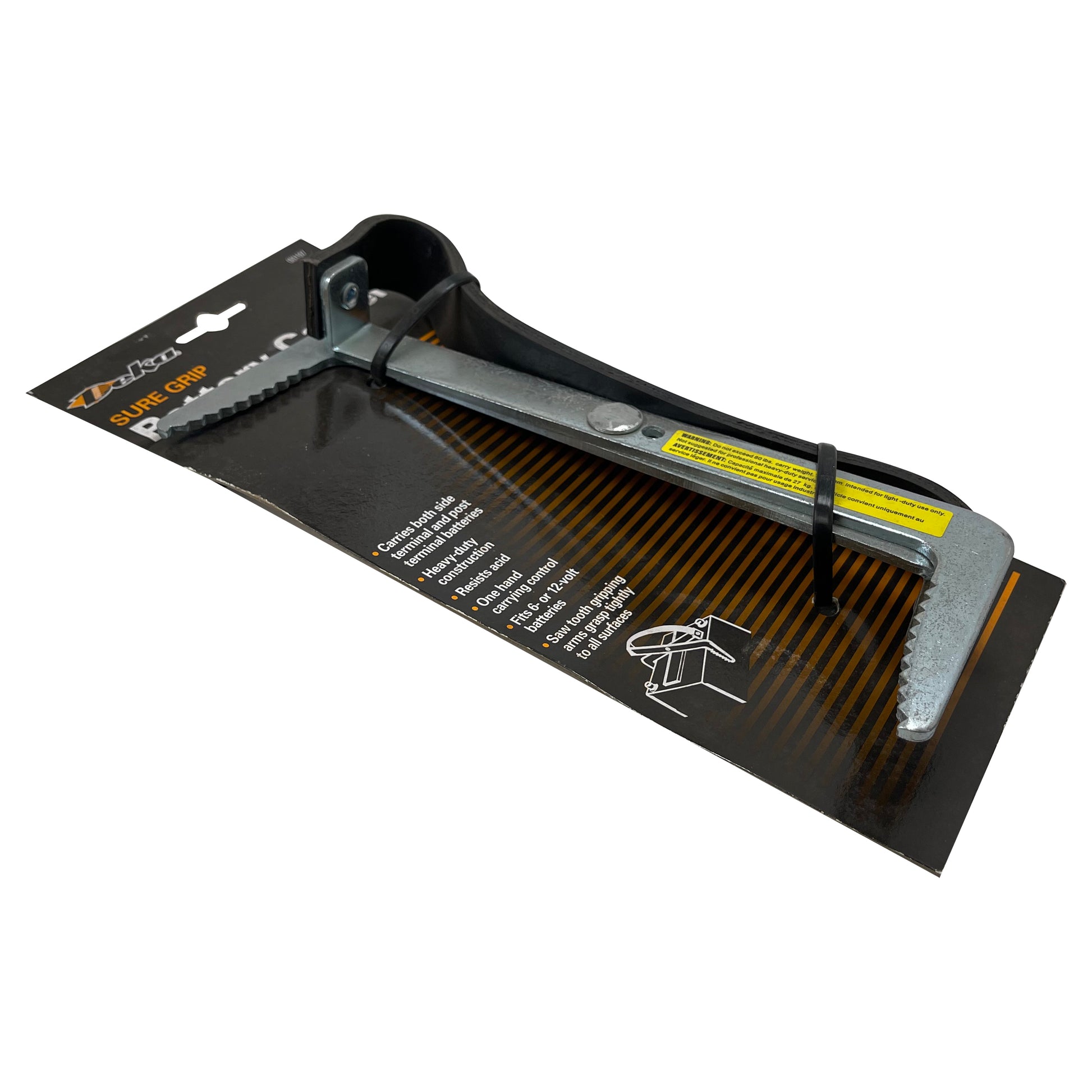Deka 00197 Sure Grip Heavy Duty Shop Battery Carrier for 6 or 12 Volt