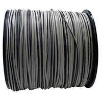 White with Black Stripe 18 AWG Primary Marine Tinned Copper Wire 600V USA - 100 FT