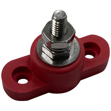 Small Base 1/4" Single Point Power Post - Red