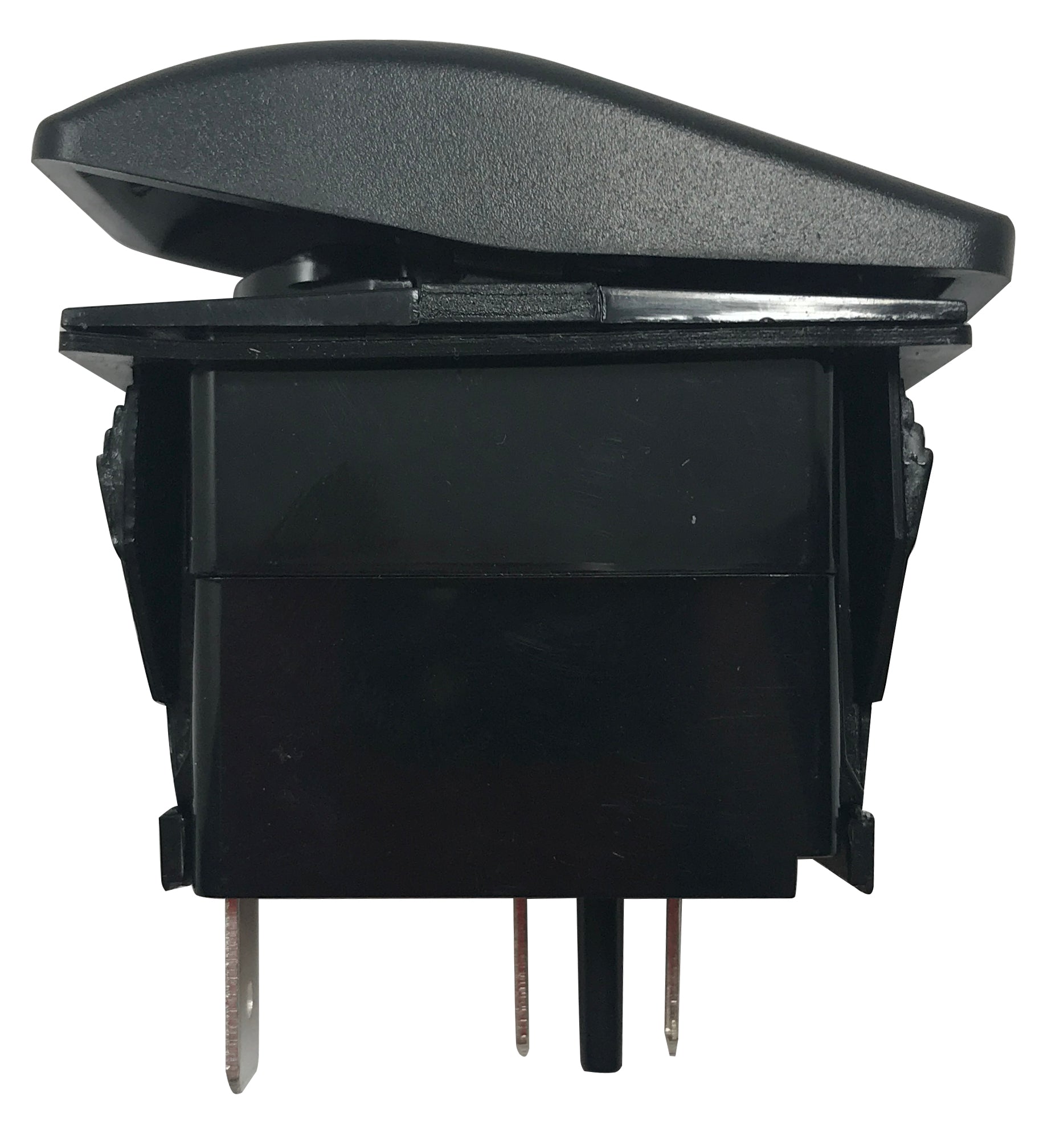 3-Pin Black Panel Mount Red LED Switch - ON / OFF