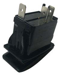 3-Pin Black Panel Mount Red LED Switch - ON / OFF