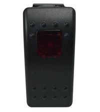 3-Pin Black Panel Mount Red LED Switch - ON / OFF