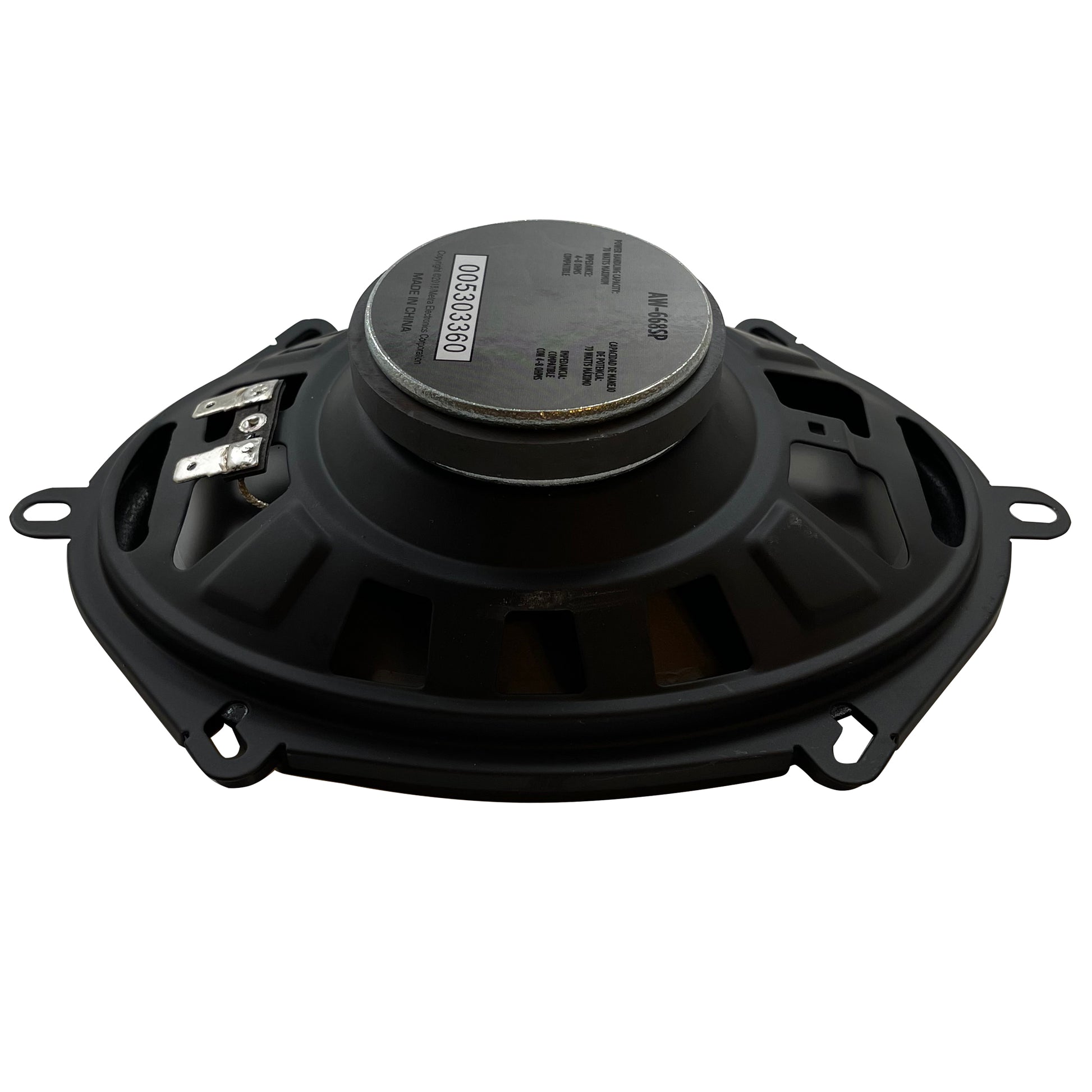 Raptor 6" x 8" OEM Dual Cone Speaker w/ 5" x 7" Inch Adapter 2-Way 75 Watts 4 OHMS Car Audio