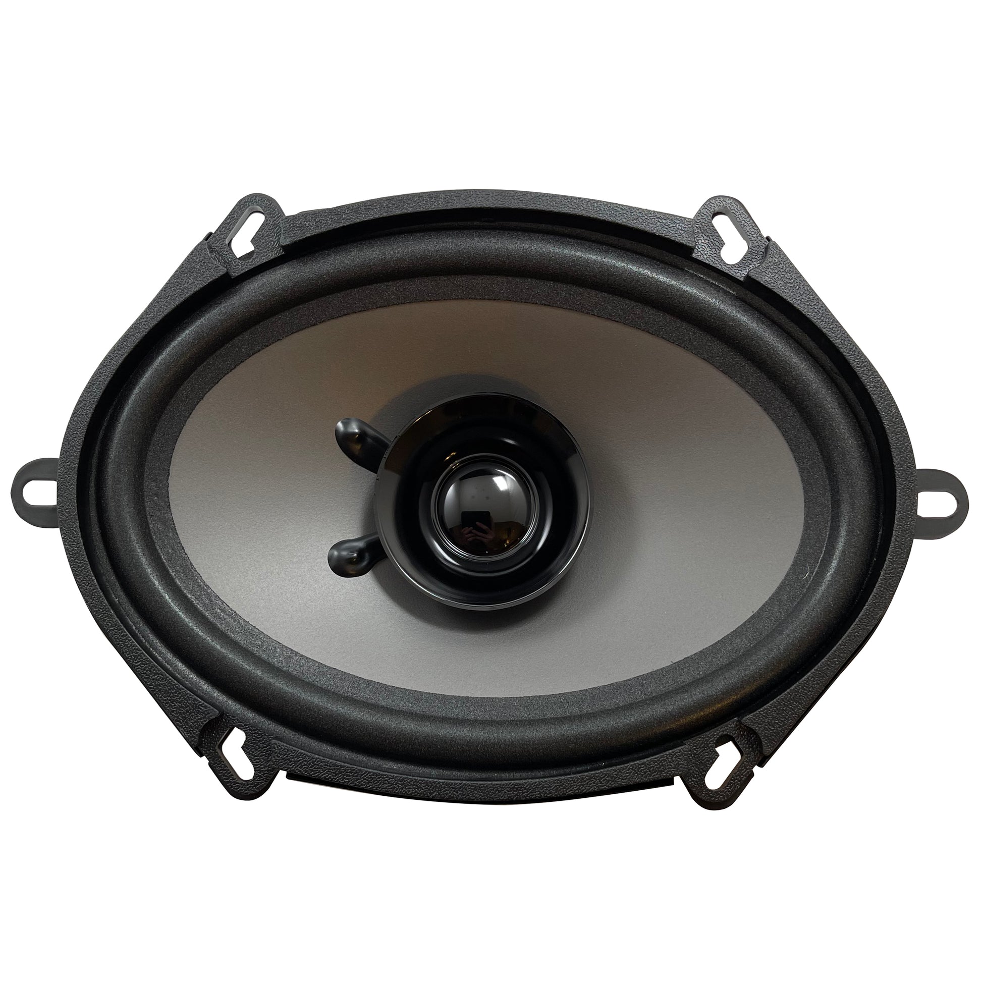 Raptor 6" x 8" OEM Dual Cone Speaker w/ 5" x 7" Inch Adapter 2-Way 75 Watts 4 OHMS Car Audio