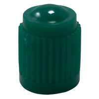 100 Pack of Green Plastic Tire Valve Cap for Nitrogen Filled Tires