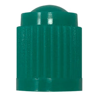 100 Pack of Green Plastic Tire Valve Cap for Nitrogen Filled Tires