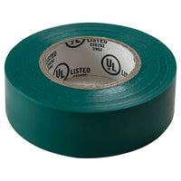 Green PVC Insulated Electrical Tape - 3/4" x 50' FT x 7 MILL  - UL Listed