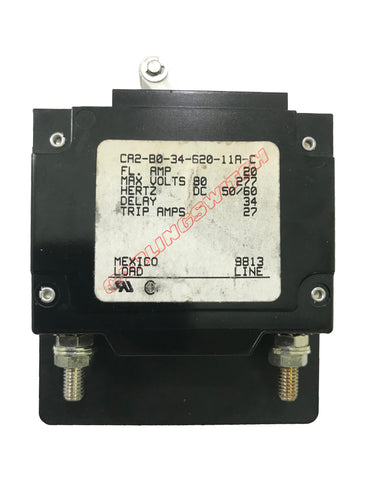 Carling Breaker "A" Frame Double Pole 20 Amp Black Double Throw
