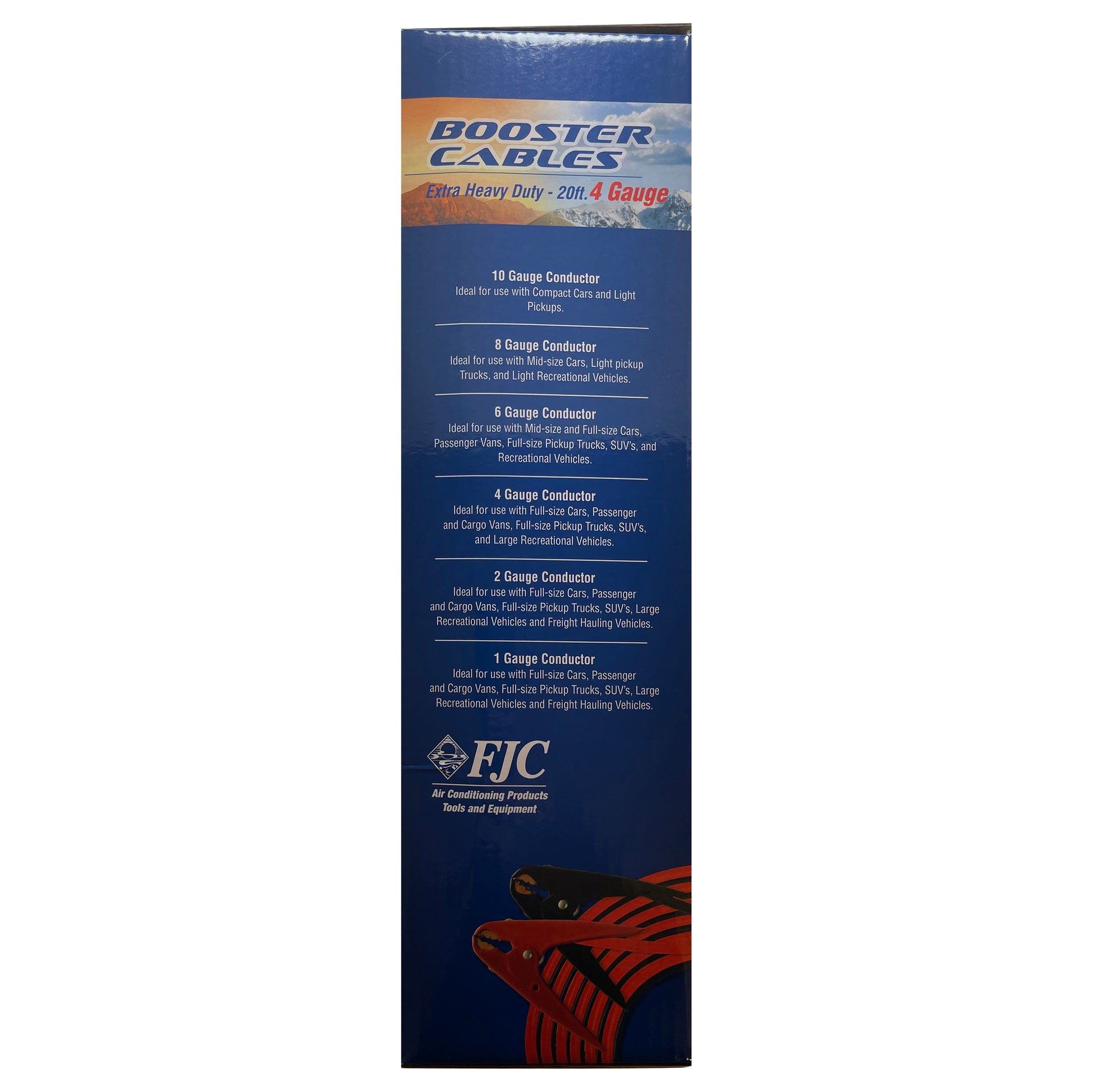 FJC HD 4 AWG Gauge 20' FT 600 AMP Parrot Clamp Battery Booster Jumper Cables - Heavy Duty