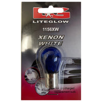 Single LG LITEGLOW 1156XW 1156 XENON WHITE LIGHT LAMP BULB 12V S25 21W BA15S